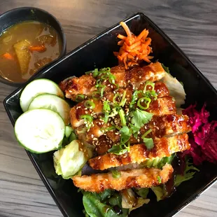 New item: Chicken Katsu add side of veggie curry