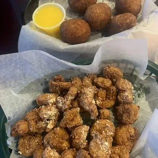 Garlic Parmesan shrimp &amp; Cheddar Biscuits