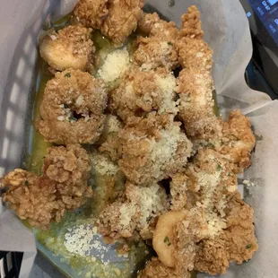 Garlic Parmesan cheese shrimp