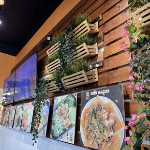 Wall deco and tv menus