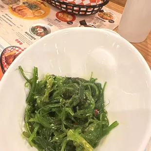 Seaweed Salad and Karage