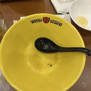 Empty bowl of paitan