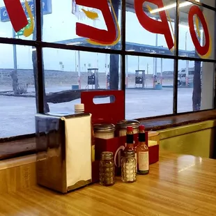 A table with a view.