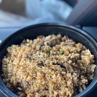 Steak garlic fried rice