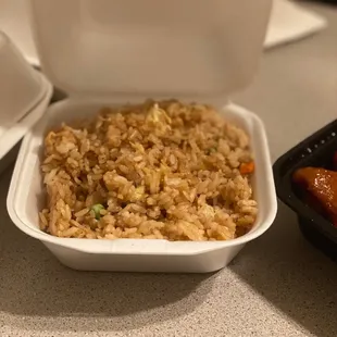 The driest vegetable fried rice