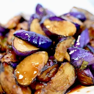 a close up of a plate of food