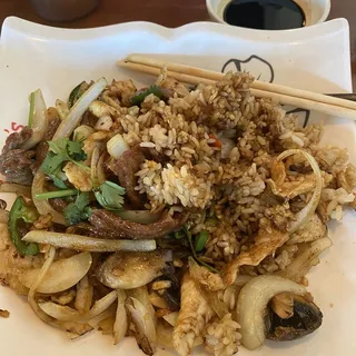 Mongolian Chicken and Beef