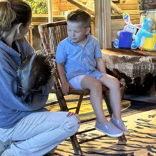 So many animals to hold!