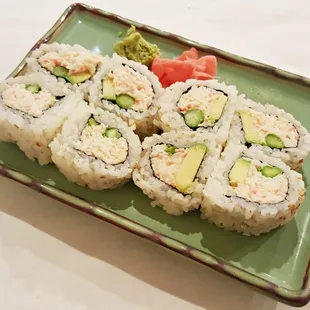 Snow Crab Roll with Snow Crab, Avocado and Asparagus