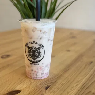 Strawberry Jasmine Milk Tea