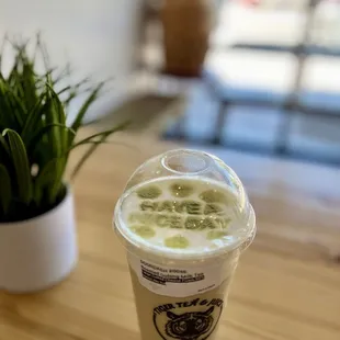 Roasted Oolong Milk Tea with Salted Cheese Foam