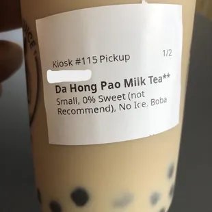 They do not recommend 0% or 25% sugar...which I would expect to have more bitter tea flavor but it was so watered down.