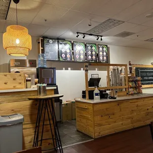 the inside of the restaurant