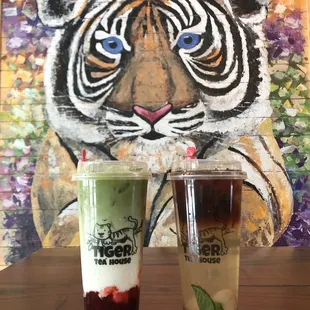 Strawberry matcha and mojito