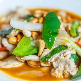 a closeup of a bowl of food