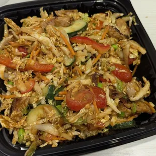 Delicious Thai salad with chicken