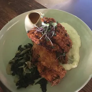 Tikka Masala Fried Chicken $24. Crispiest fried chicken ever!