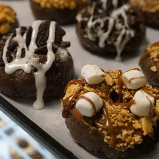 a variety of doughnuts