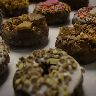 a variety of doughnuts