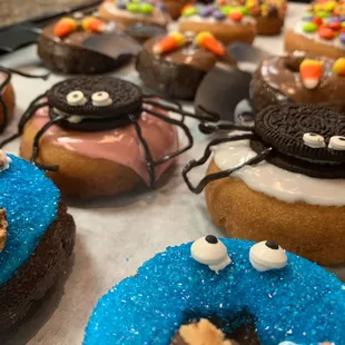 a variety of doughnuts