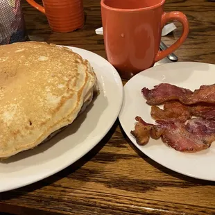 Pancakes and bacon