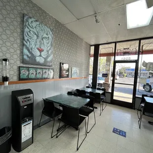 the interior of a restaurant