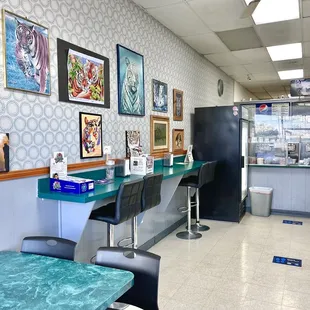 the interior of a restaurant