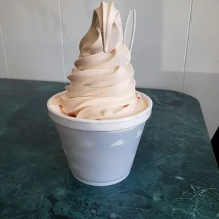 Georgia Peach, junior in a small cup