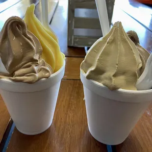 Almond joy, mango sorbet, peanut butter, Oreo