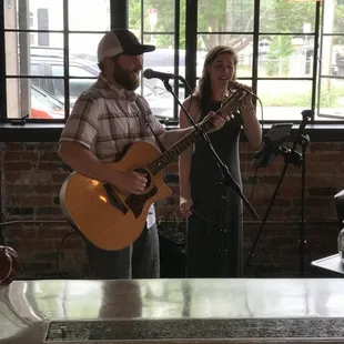 Singer/Song Writer Caleb Crain at Tighe Brothers