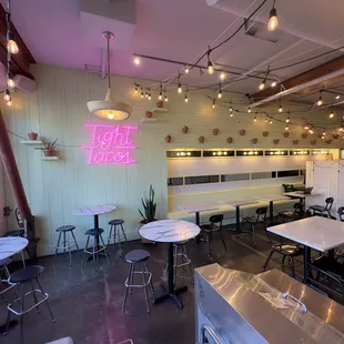 the interior of a restaurant