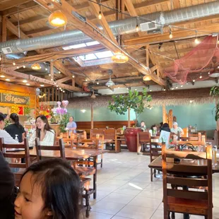 The restaurant interior