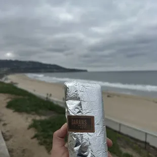 Breakfast burrito blocks from the beach