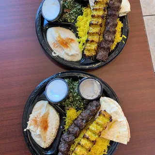 Ground Beef Kebab Plate