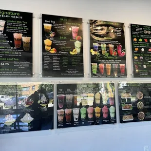 So many drinks, desserts and Taiwanese street snacks