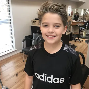 My son Connor thanks to Leslie's magic touch!