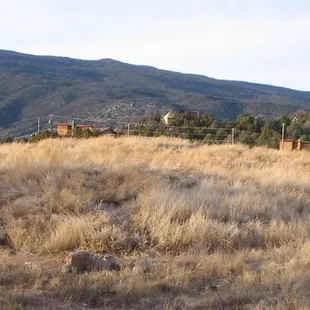 Tijeras Pueblo Archaeological Site Mound today.
