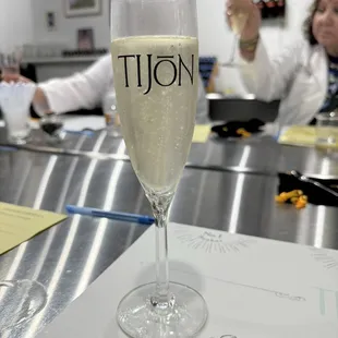 Celebrating the finished perfume.