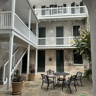 The court yard behind the perfumery