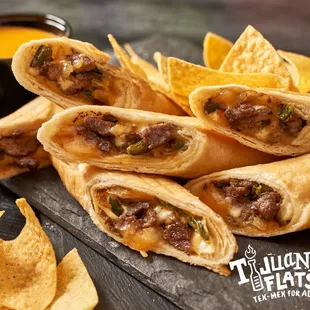 a pile of tortillas and chips