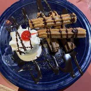 Churros and Ice Cream