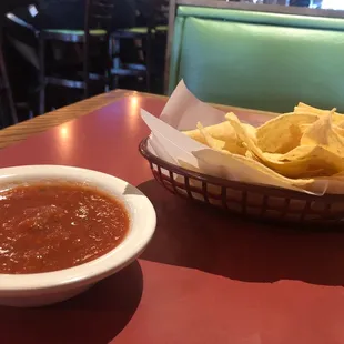 Salsa and chips