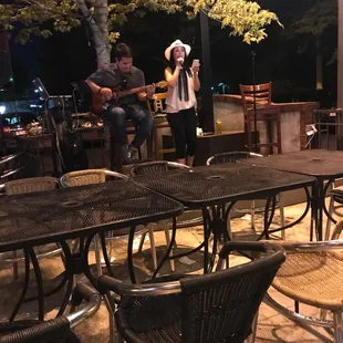 Live music on the patio