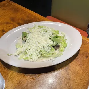 Beef soft taco