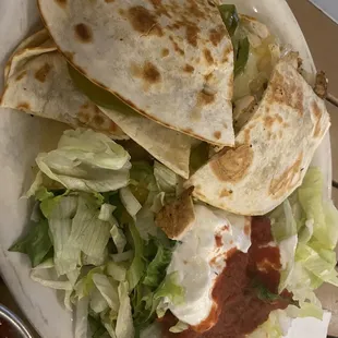 Worse quesadilla I&apos;ve ever had...  Q.F.G Quesadilla Fajita Grande - Chicken