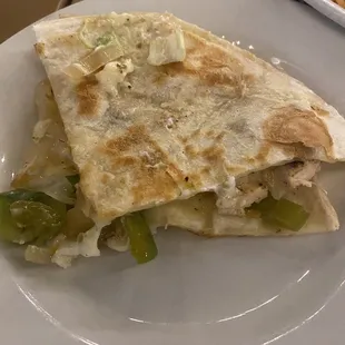 Worst Quesadilla I&apos;ve ever had...  Q.F.G Quesadilla Fajita Grande - Chicken