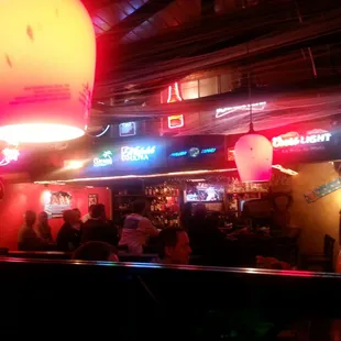 The bar....