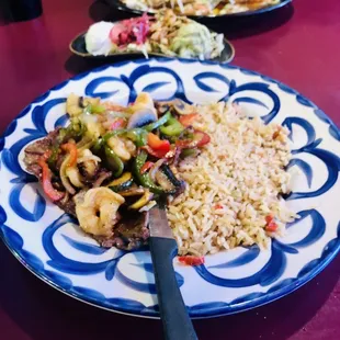 a plate of food on a table