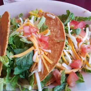 Crunchy ground beef tacos for $1 each during Taco Tuesday.