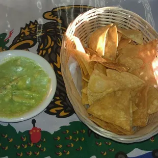 Free chips and avacado